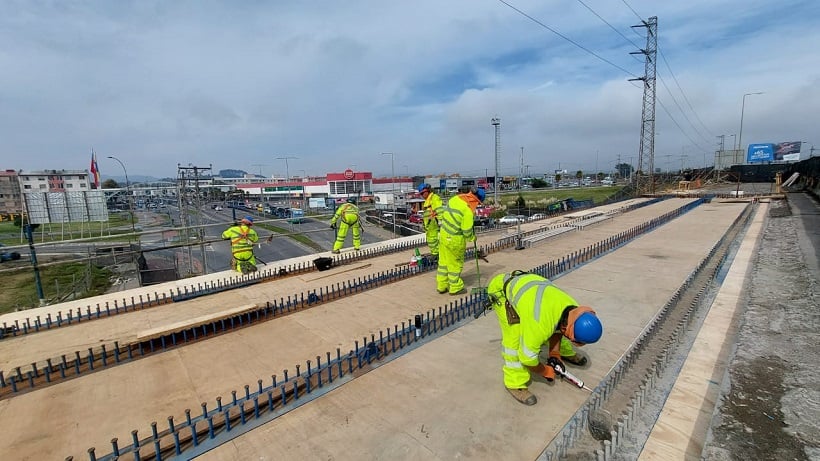 Obras de ensanche del Puente Alessandri en Concepción presentan un 60% de avance