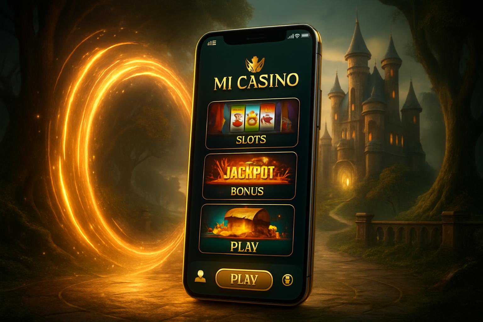 Vista móvil de Mi Casino